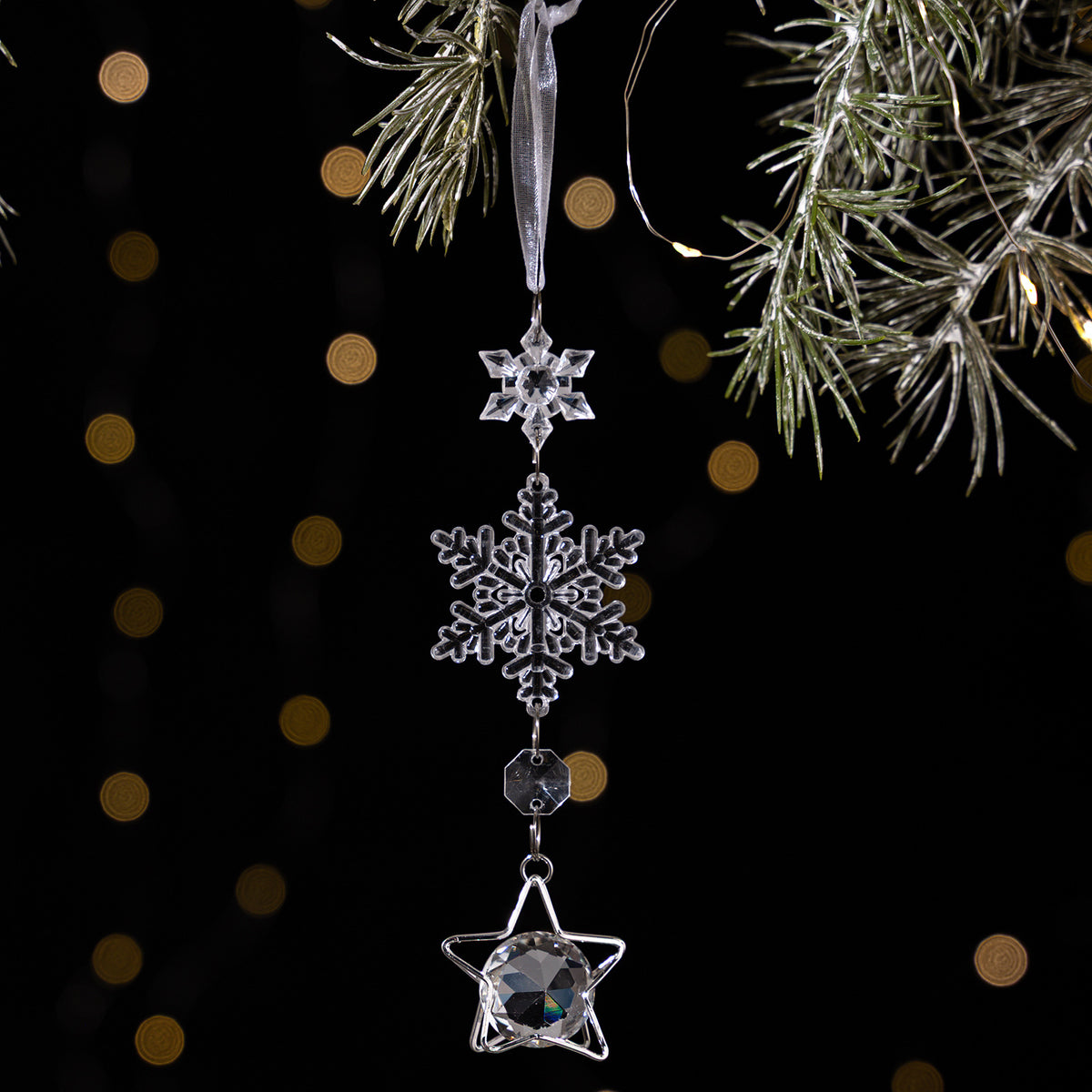 Crystal Christmas Ornaments for Elegant Sparkling Trees