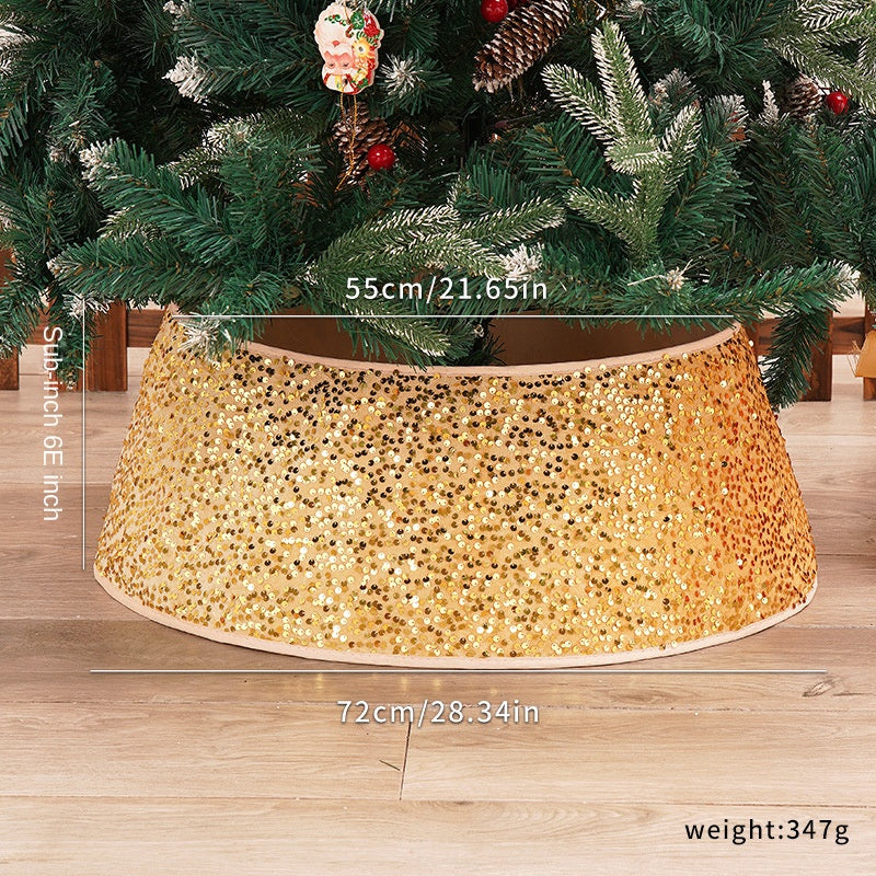 Sequin Christmas Tree Skirt for Sparkling Holiday Decor