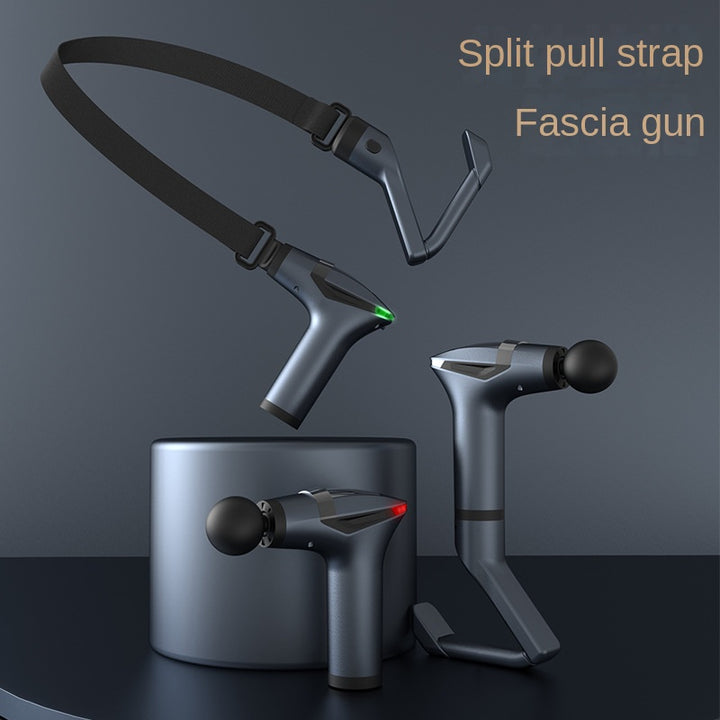 Percussion Massage Gun with Extended Handle & Strap