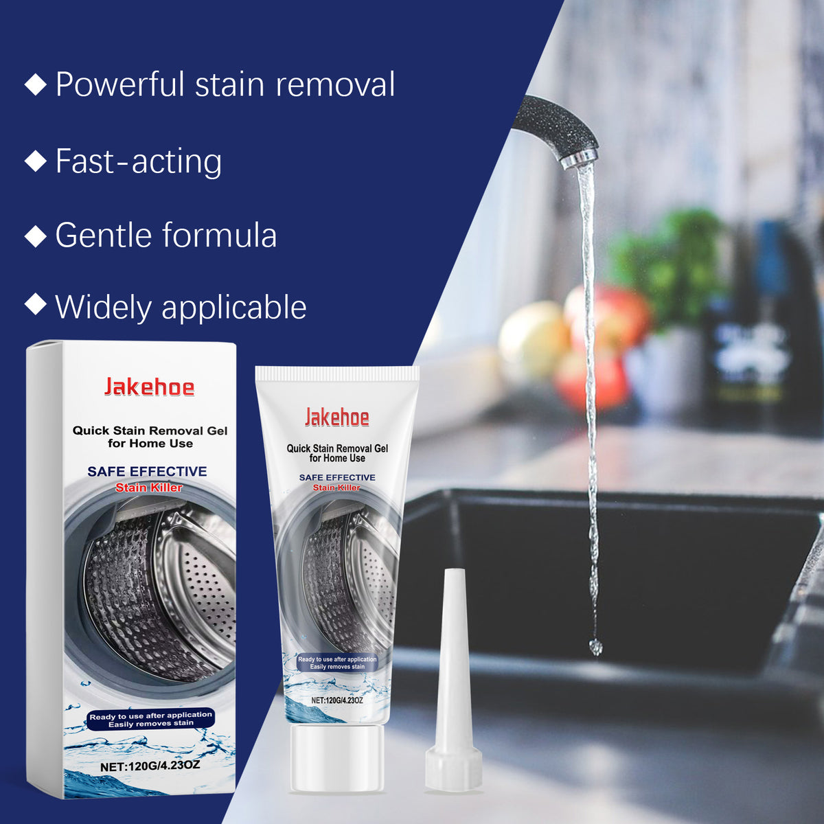 Household Cleaning Gel for Quick, Precise Stain Removal