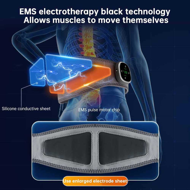 EMS Heat Waist Belt — Pain Relief & Muscle Recovery Back