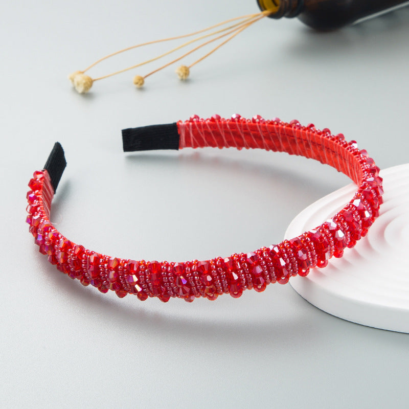 Beaded Headband for Colorful Statement Hair Styling
