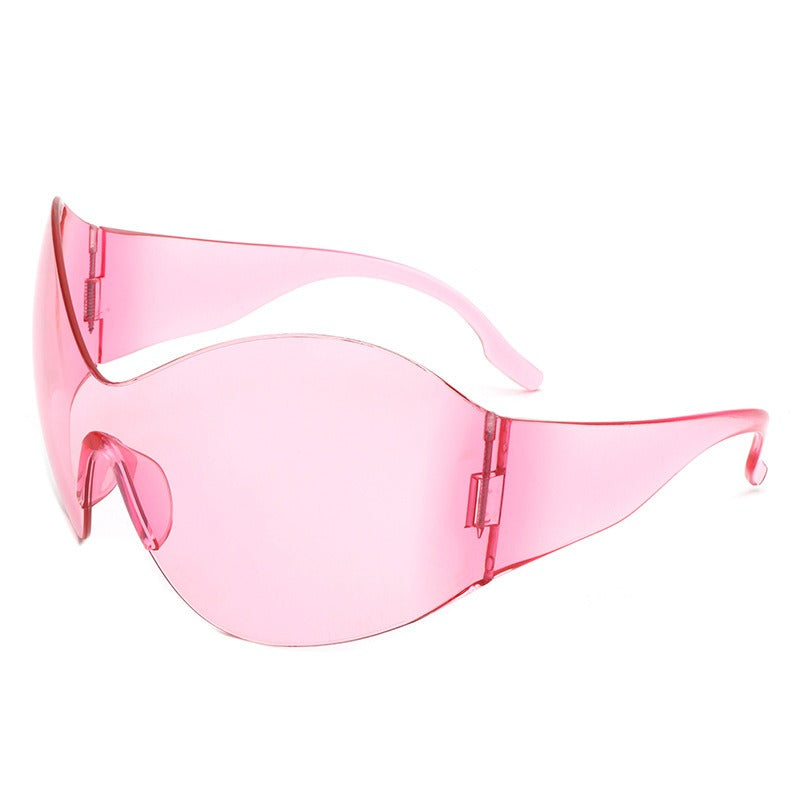 Oversized Shield Sunglasses for Futuristic Street Style
