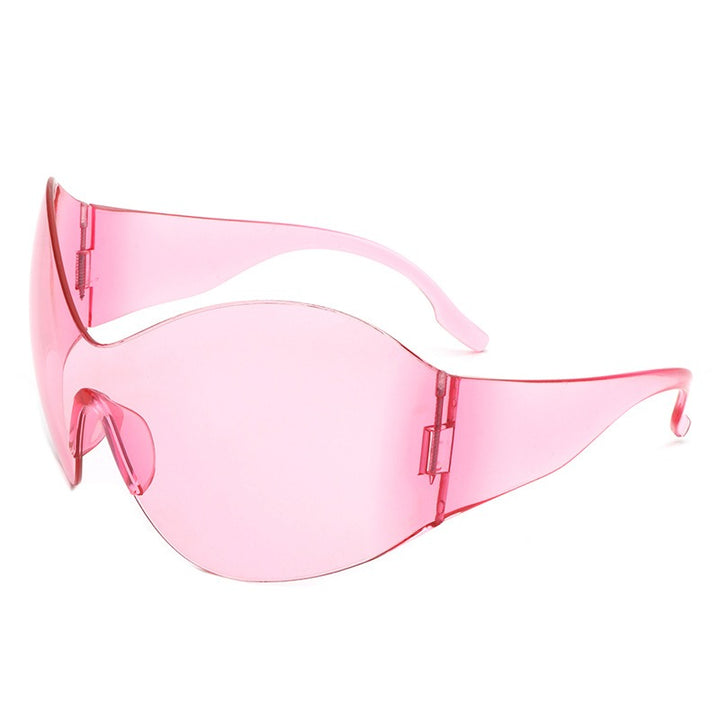 Oversized Shield Sunglasses for Futuristic Street Style