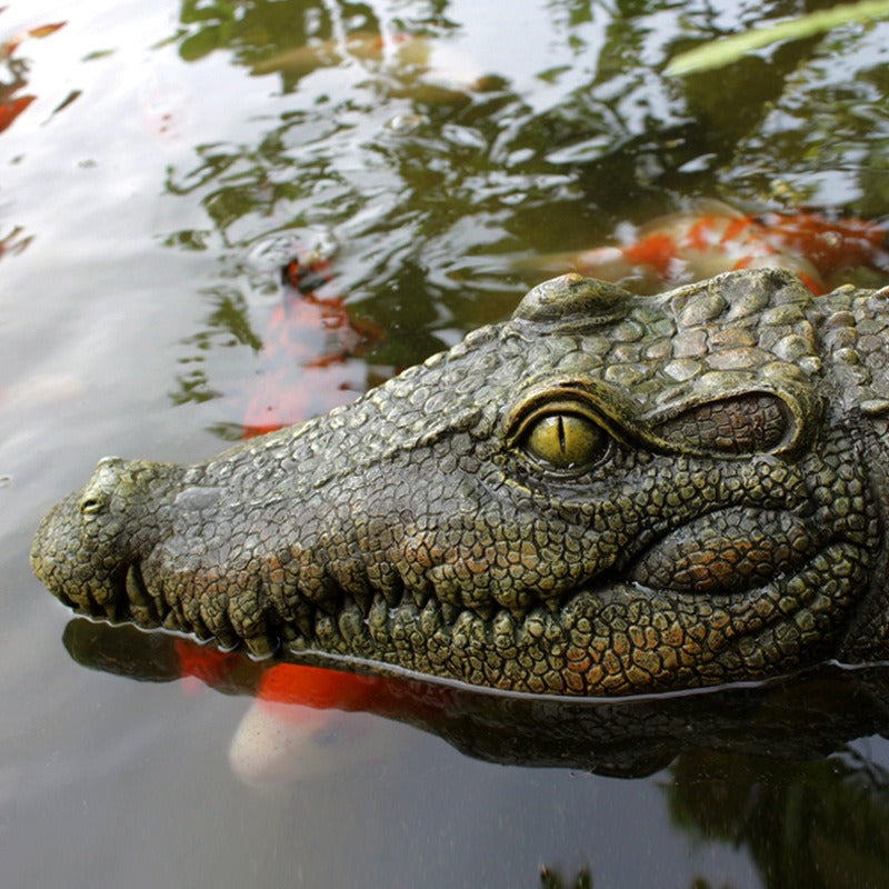 Floating Crocodile Head Pond Decoy Deters Ducks & Geese