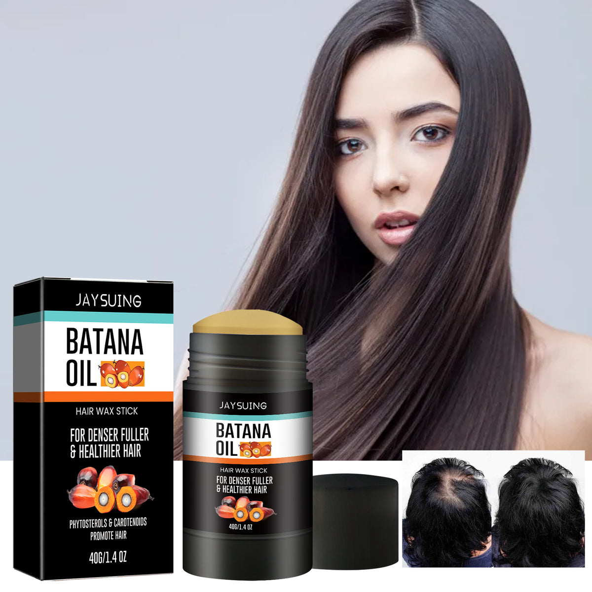 Hair Wax Stick for Smooth, Fuller-Looking Hair Styles