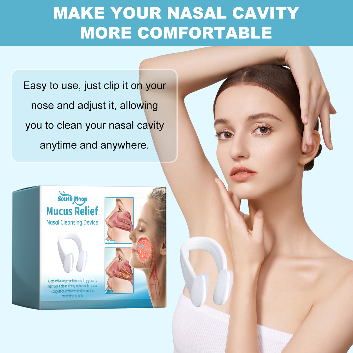Nasal Cleansing Device for Mucus Relief & Comfort