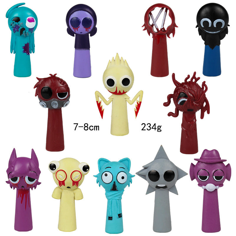 Collectible Character Ornaments for Colorful Desks