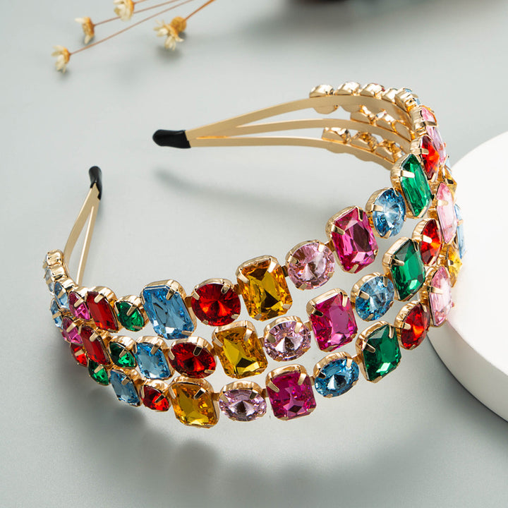 Jeweled Headband for Bridal Event Glamour Styling
