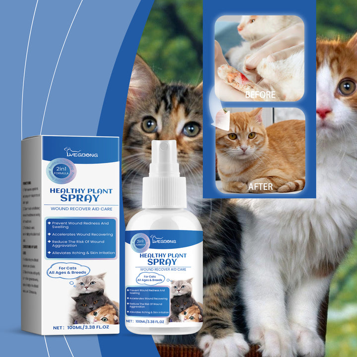 Cat Skin Care Spray for Gentle Wound & Itch Relief