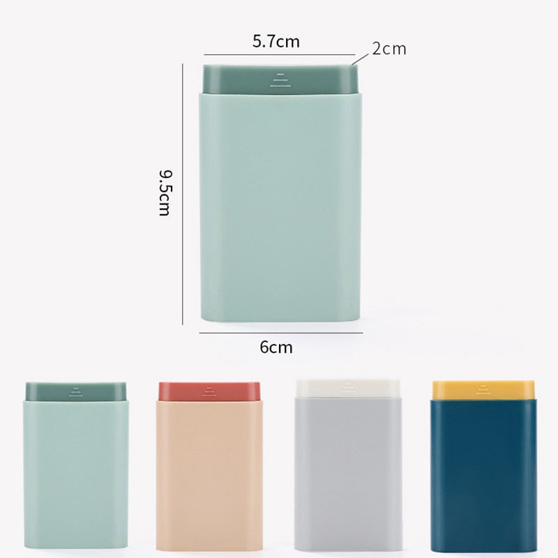 Portable Pill Organizer With Separated Compartments