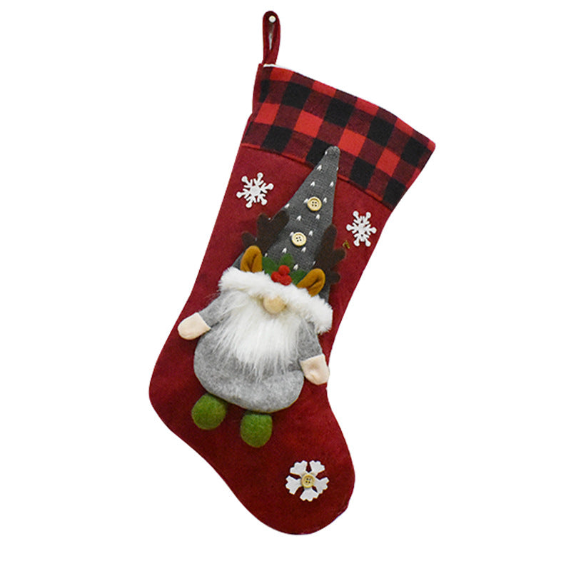 Christmas Santa Stocking for Festive Holiday Display