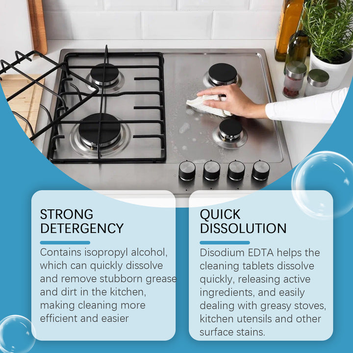 Kitchen Grease Cleaning Tablets for Stubborn Grime