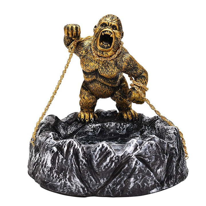 King Kong Gorilla Ashtray Desk Decor Gift for Smokers