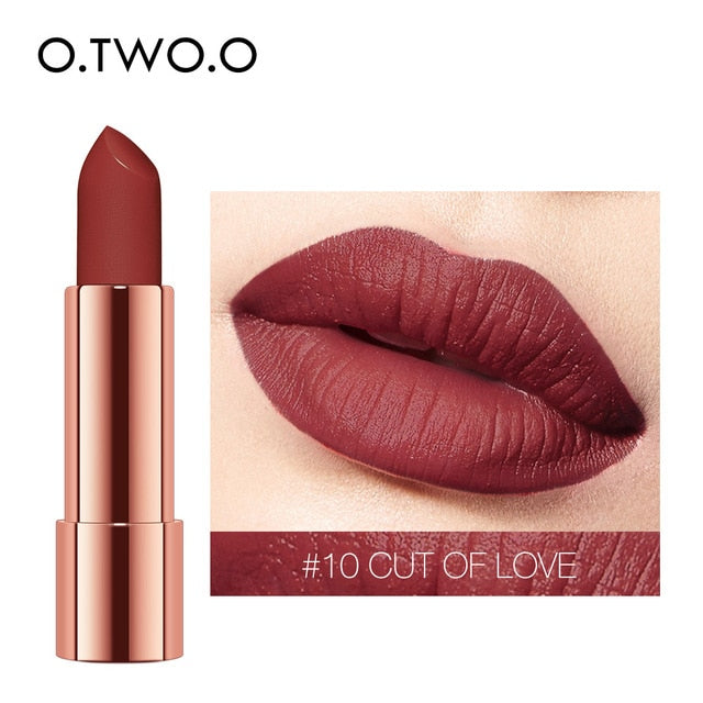Matte Lipstick Velvet Finish in 12 Expressive Shades