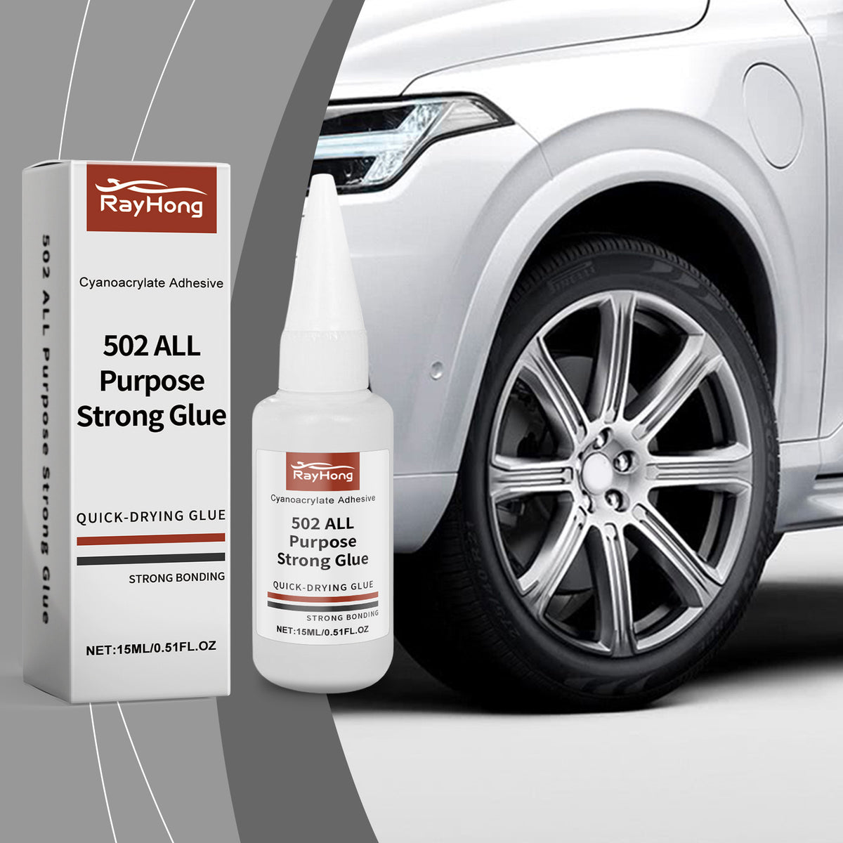 Automotive Tire Repair Glue for Quick Crack Sealing