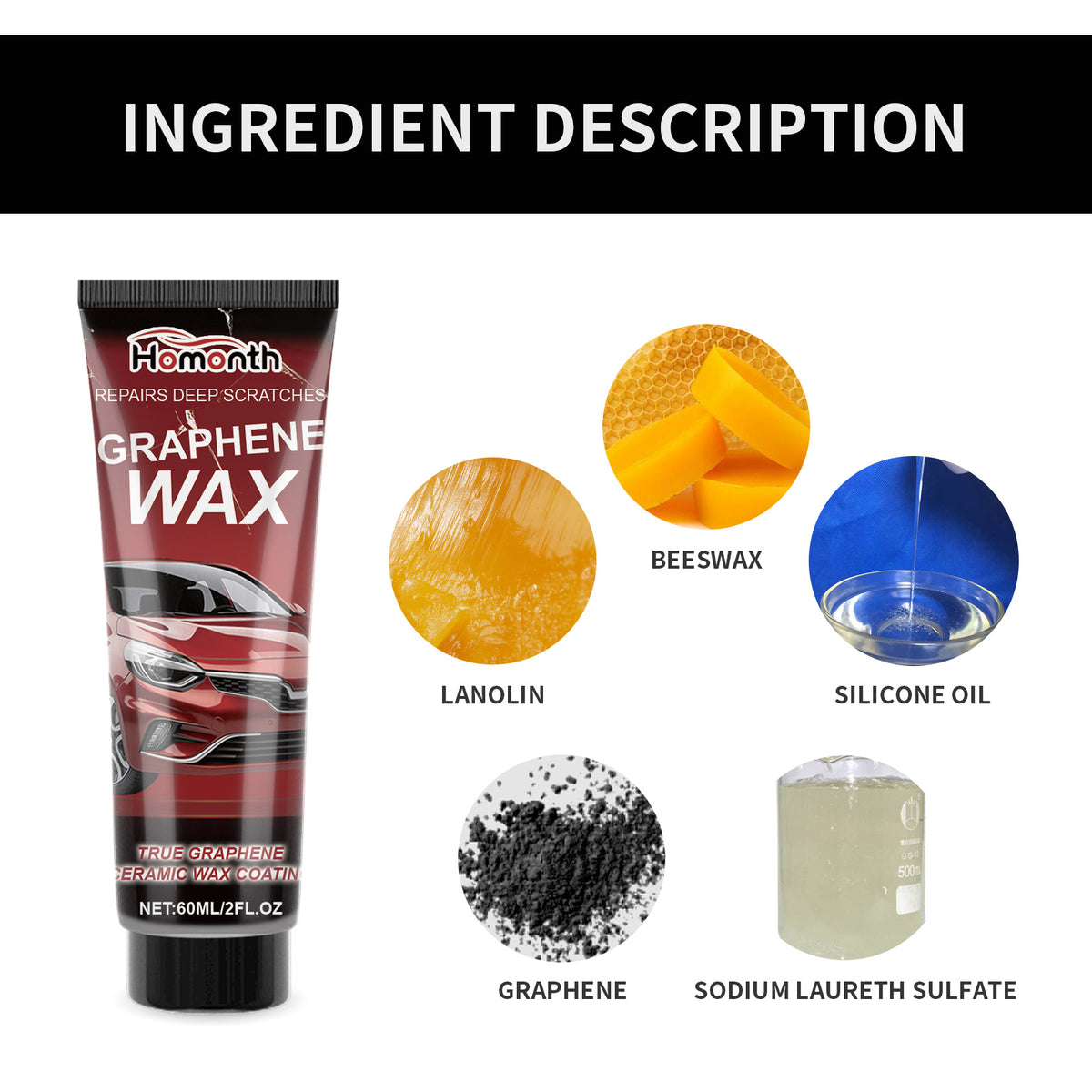 Graphene Car Scratch Repair Wax for Deep Scratches