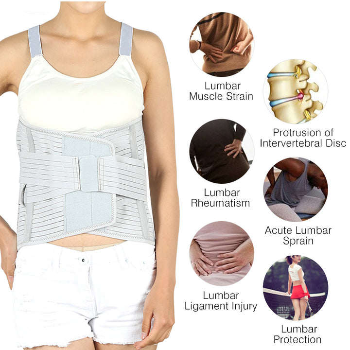 Lumbar Support Belt with Dual Steel Plates — Lasting Lower