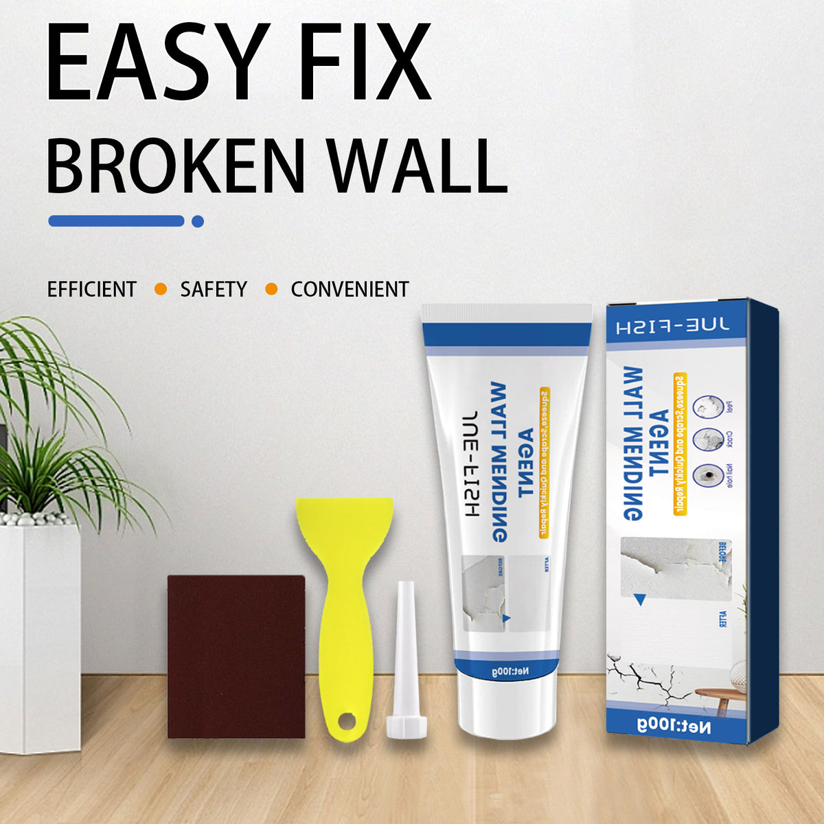 Wall Repair Paste for Cracks, Stains and Smooth Walls