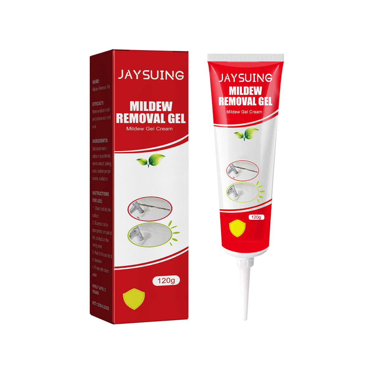 Mildew Remover Gel for Tile Gaps, Seals & Appliances