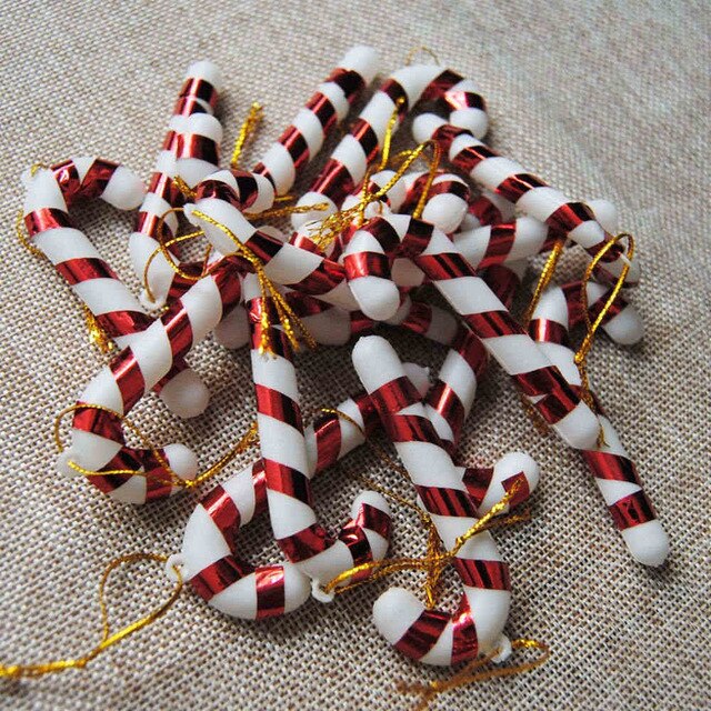 Candy Cane Christmas Ornaments, 24-Piece Festive Set