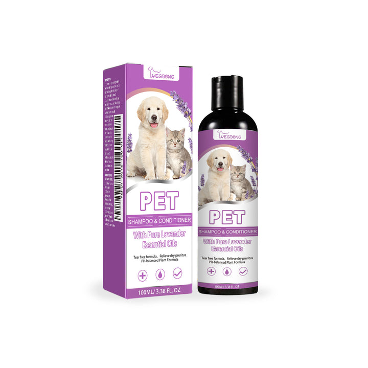 Pet Shampoo for Itchy Skin & Silky, Tangle-Free Coats