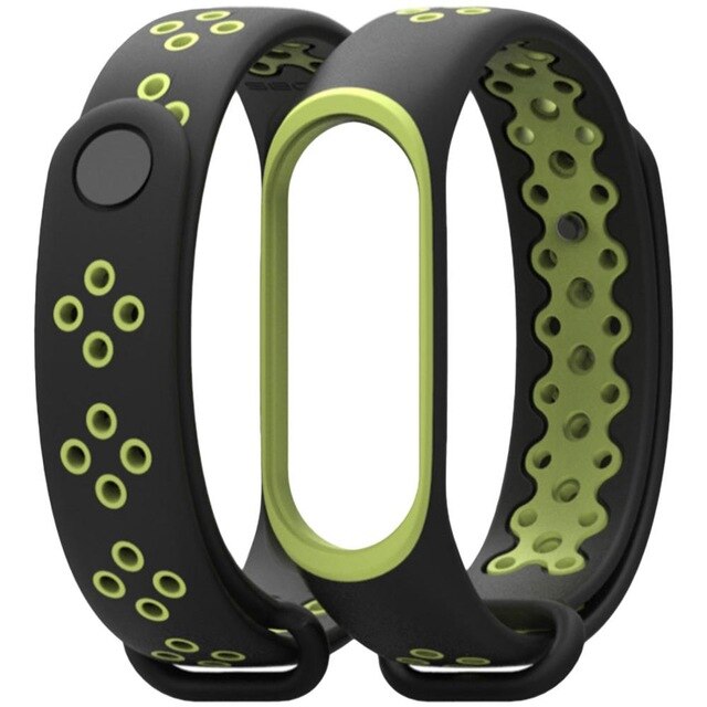 Mi Band 3 Replacement Strap, Two-Tone Breathable Sport