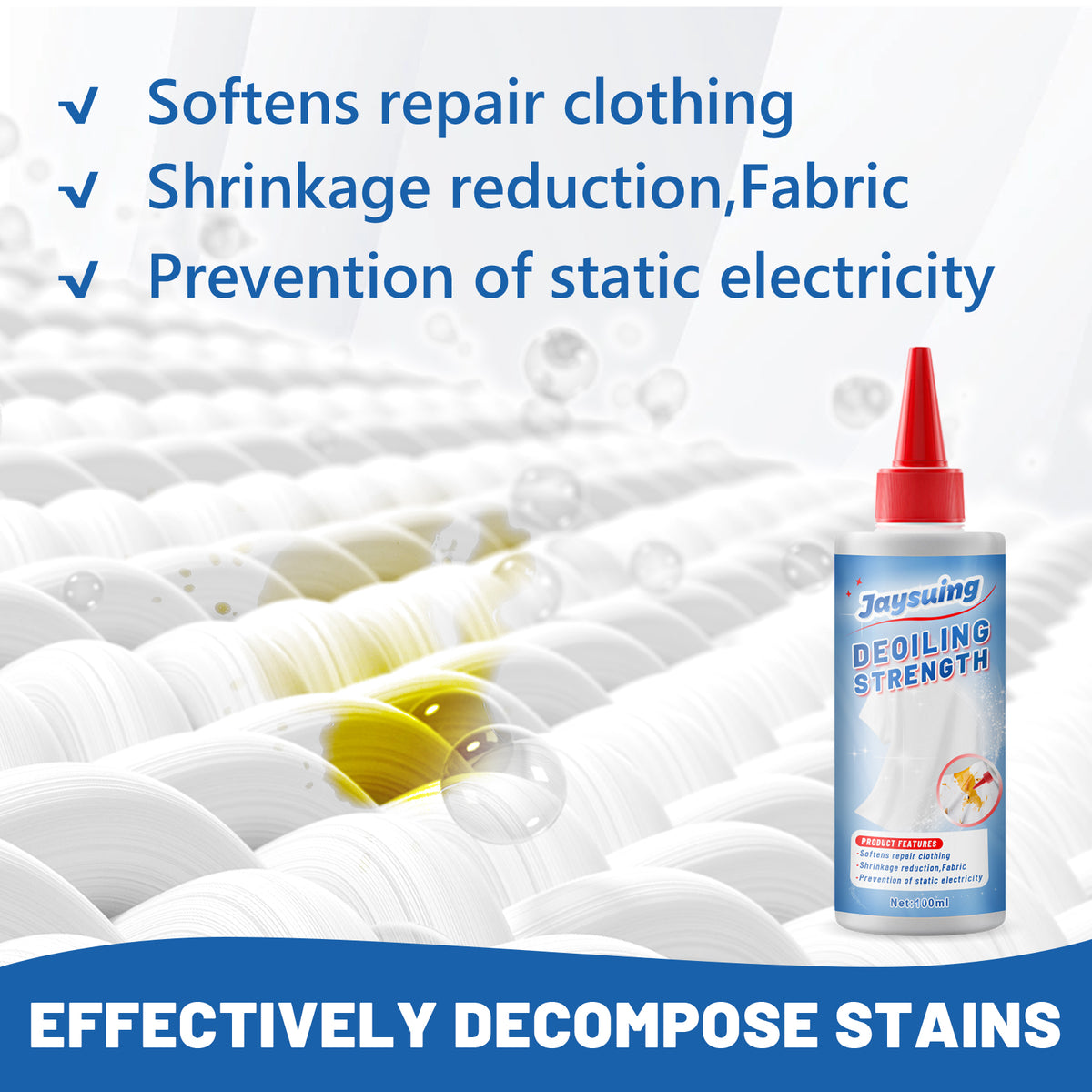 Clothing Stain Remover for Cuffs, Collars & Fabrics