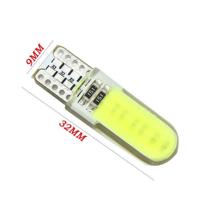 LED Parking Light Bulbs T10 — Bright COB Glow, Multiple Colors