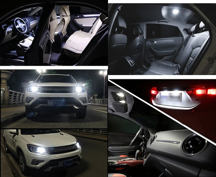 LED Parking Light Bulbs T10 — Bright COB Glow, Multiple Colors