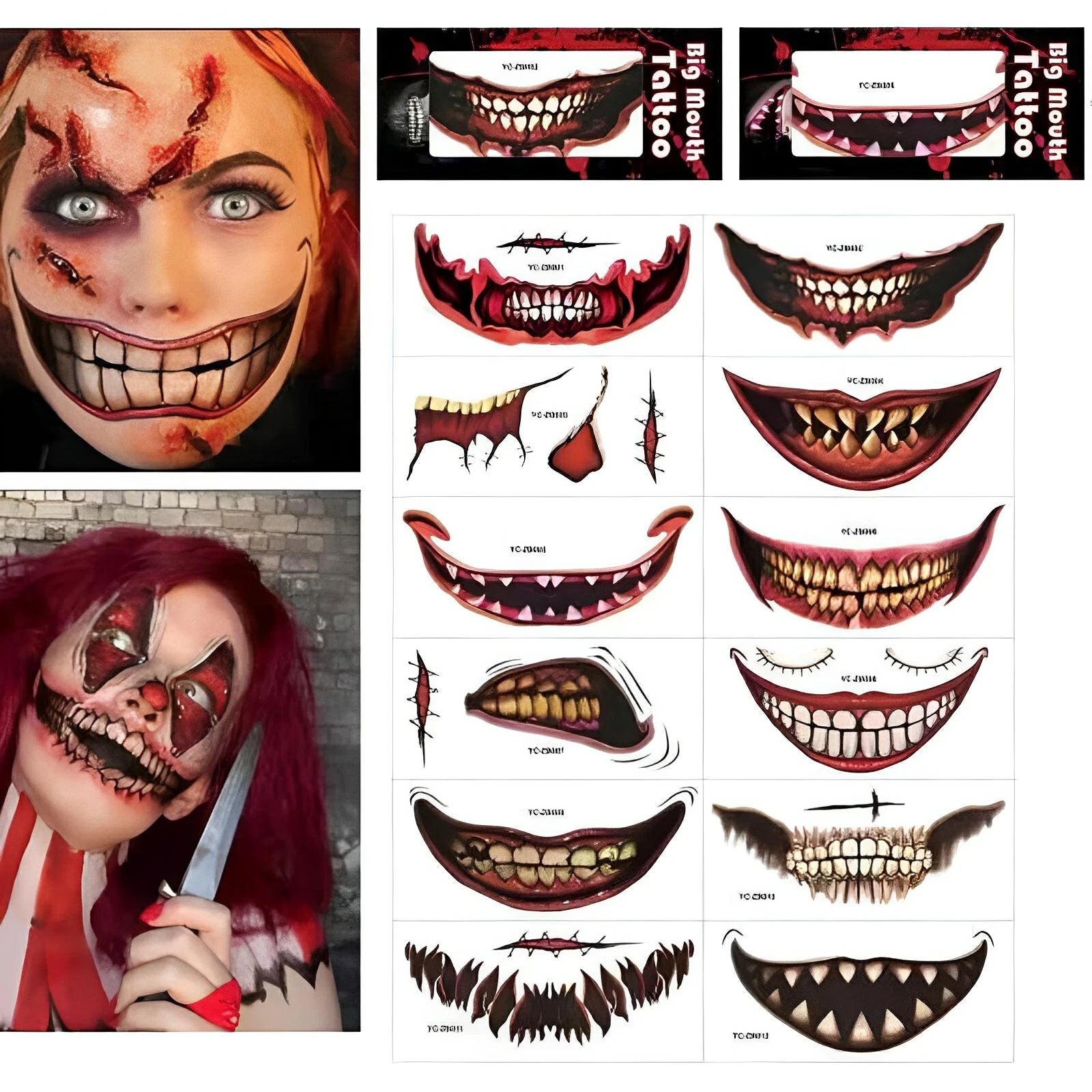 Halloween temporary tattoo - wanelo - store - roman