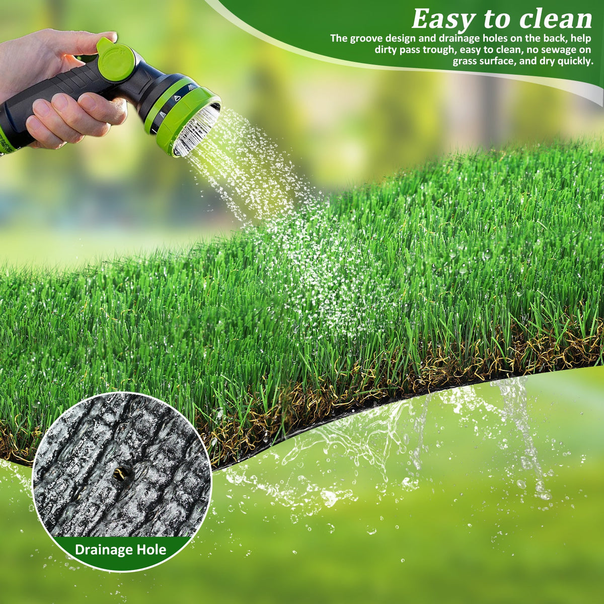 Artificial Grass Runway Blanket 2x10 ft, Realistic Turf