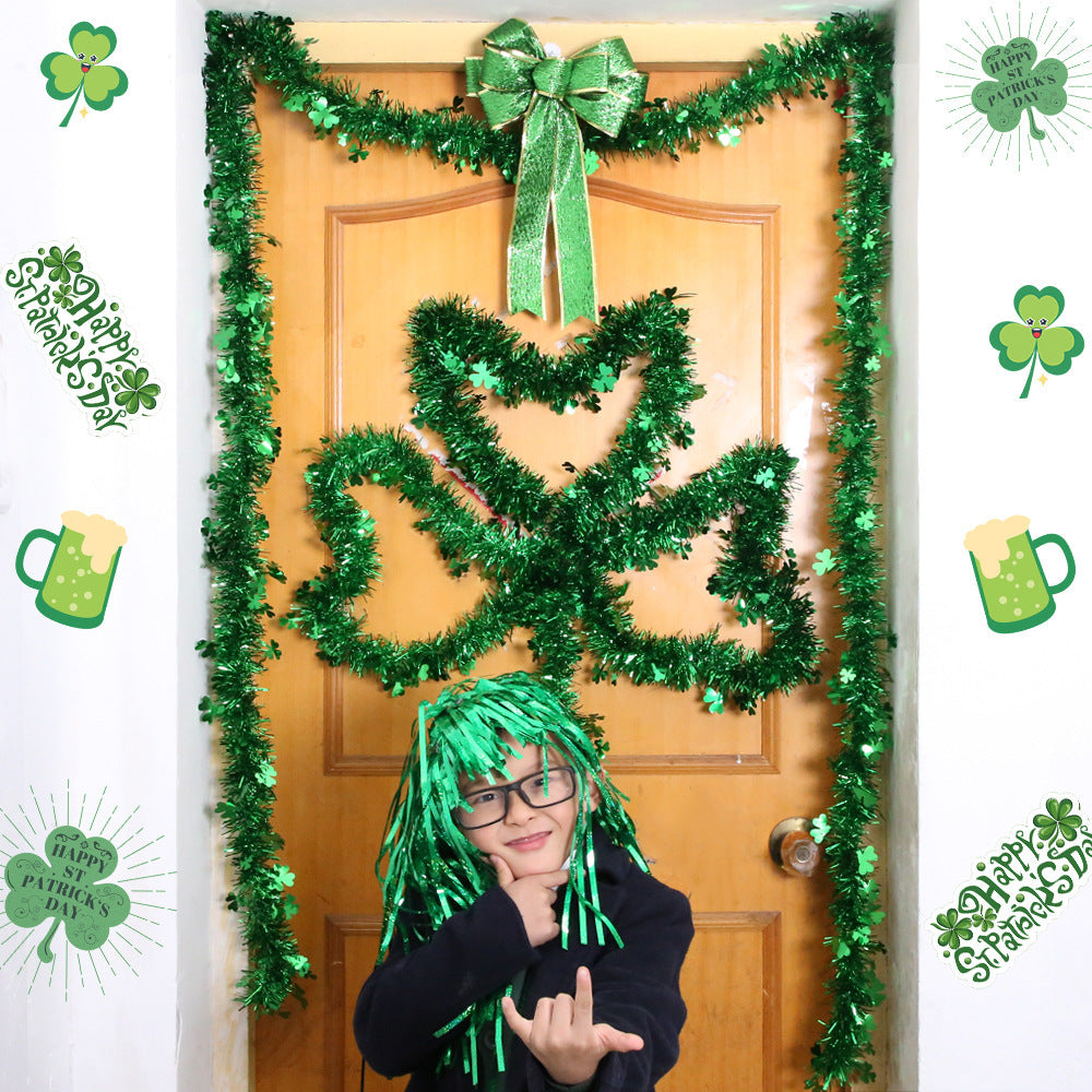 Shamrock Garland St. Patrick's Day Party Decoration