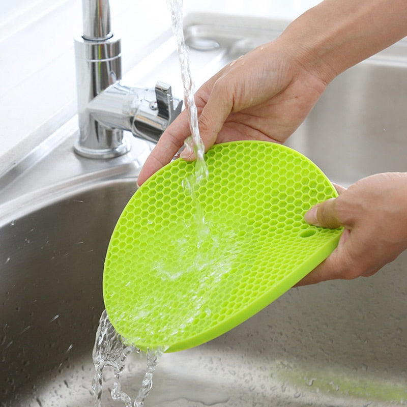 Heat Resistant Silicone Table Mat and Drink Coaster Set