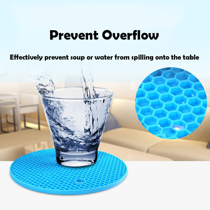 Heat Resistant Silicone Table Mat and Drink Coaster Set