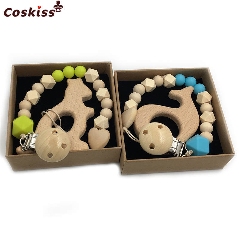 Wooden Baby Teether Set for Easy Little-Hand Grip