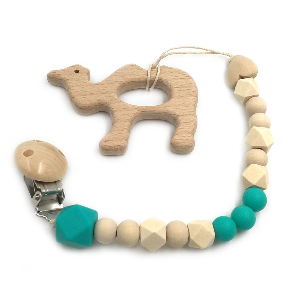 Wooden Baby Teether Set for Easy Little-Hand Grip