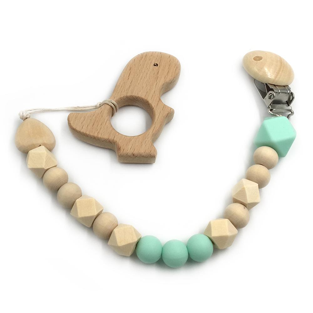 Wooden Baby Teether Set for Easy Little-Hand Grip