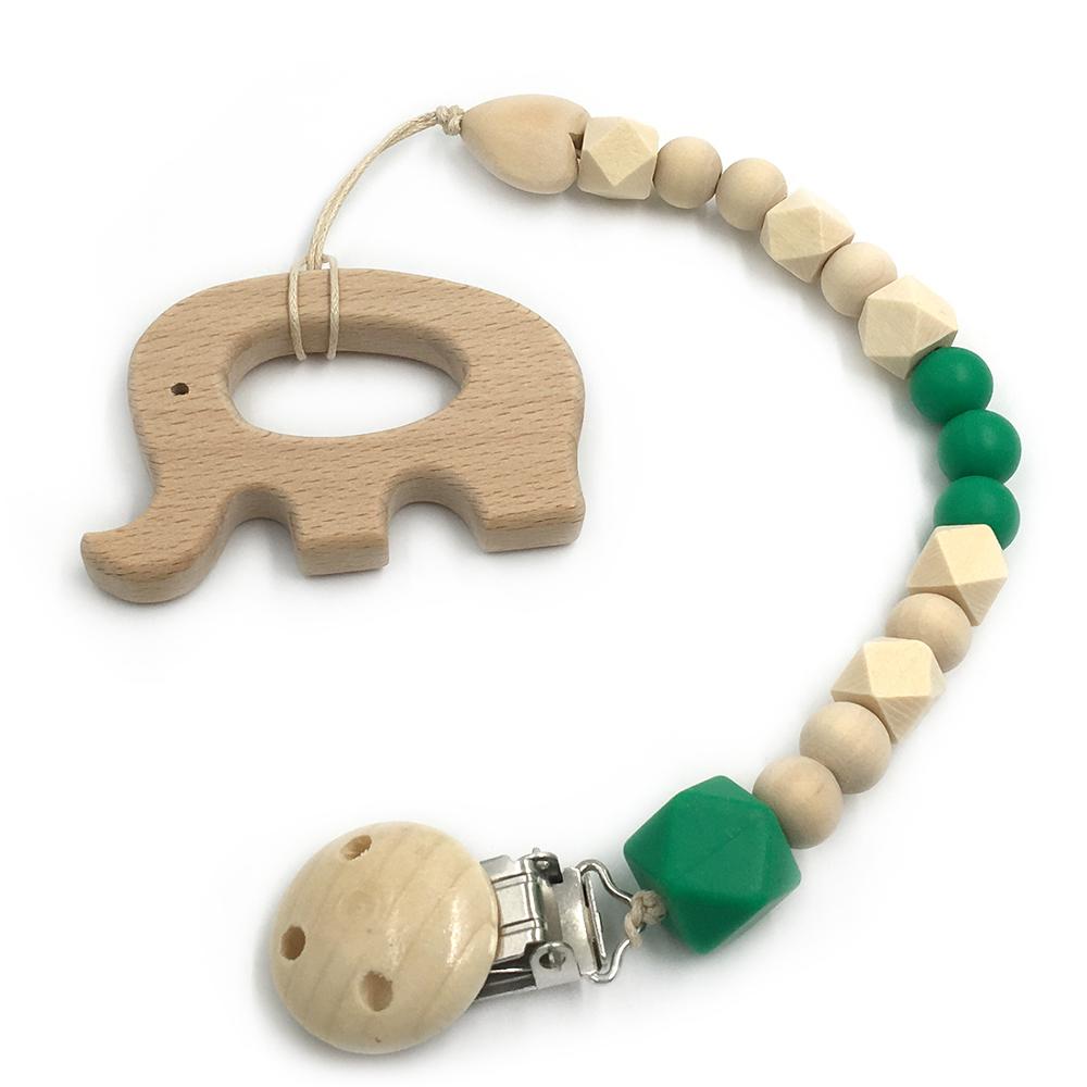 Wooden Baby Teether Set for Easy Little-Hand Grip