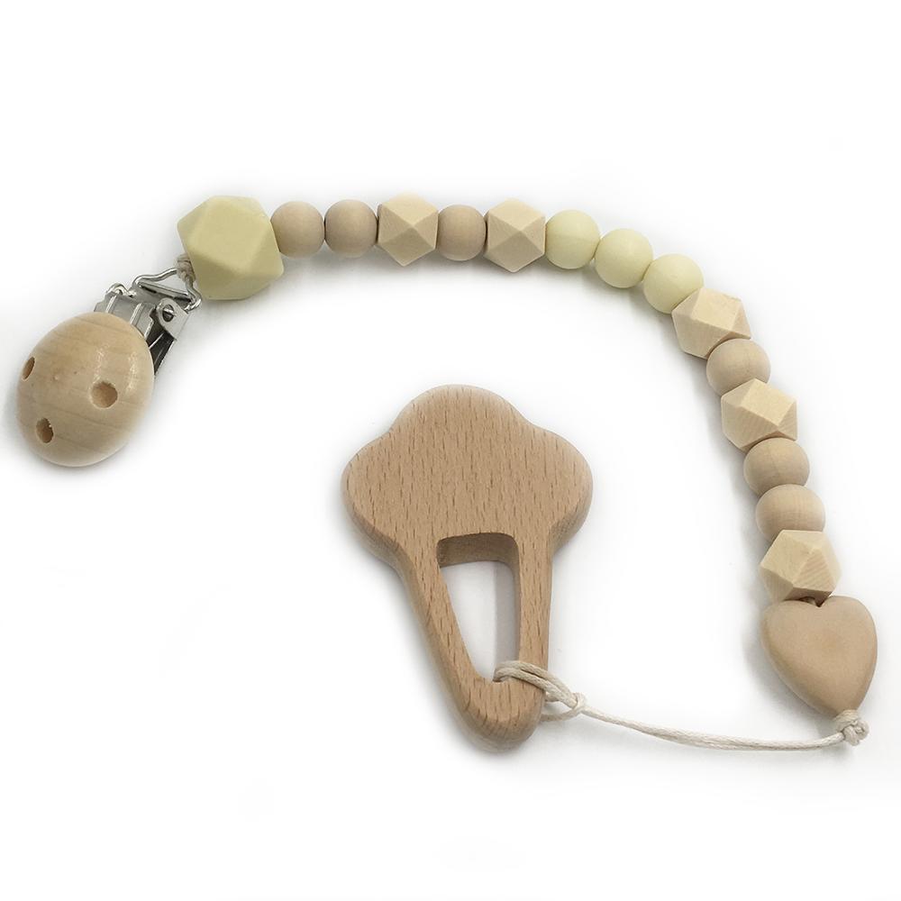 Wooden Baby Teether Set for Easy Little-Hand Grip