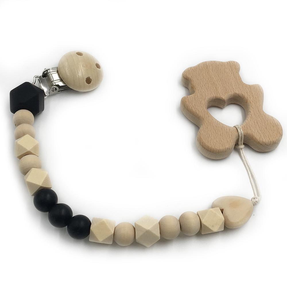 Wooden Baby Teether Set for Easy Little-Hand Grip
