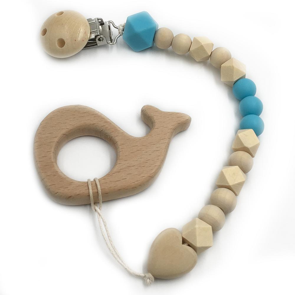 Wooden Baby Teether Set for Easy Little-Hand Grip