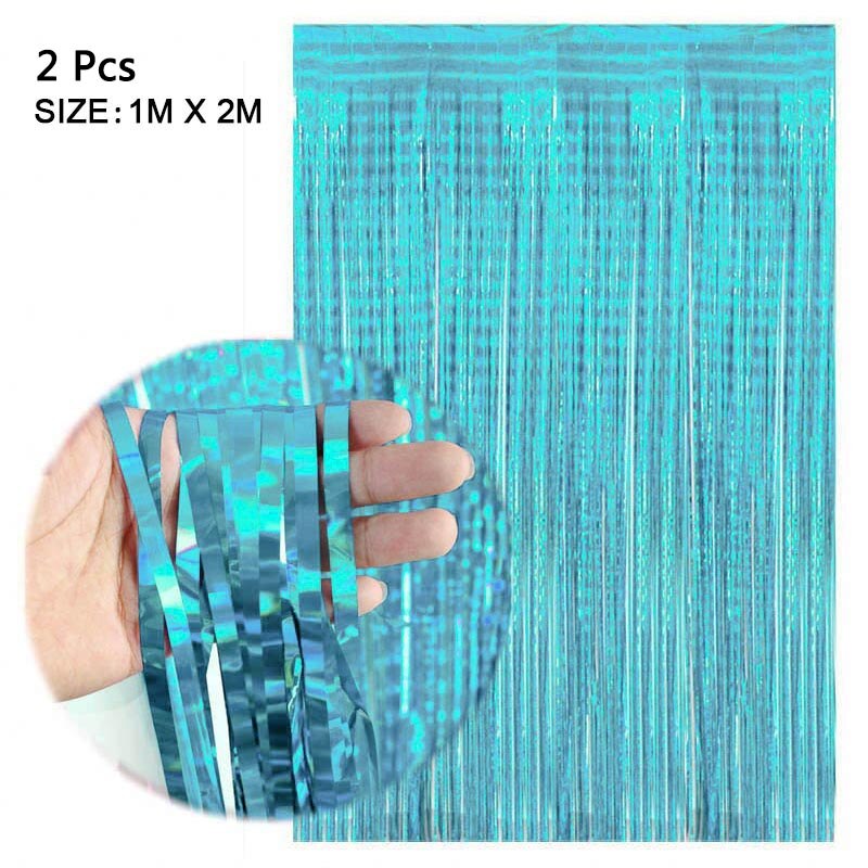Gold Tinsel Fringe Curtains for Sparkling Party Backdrops