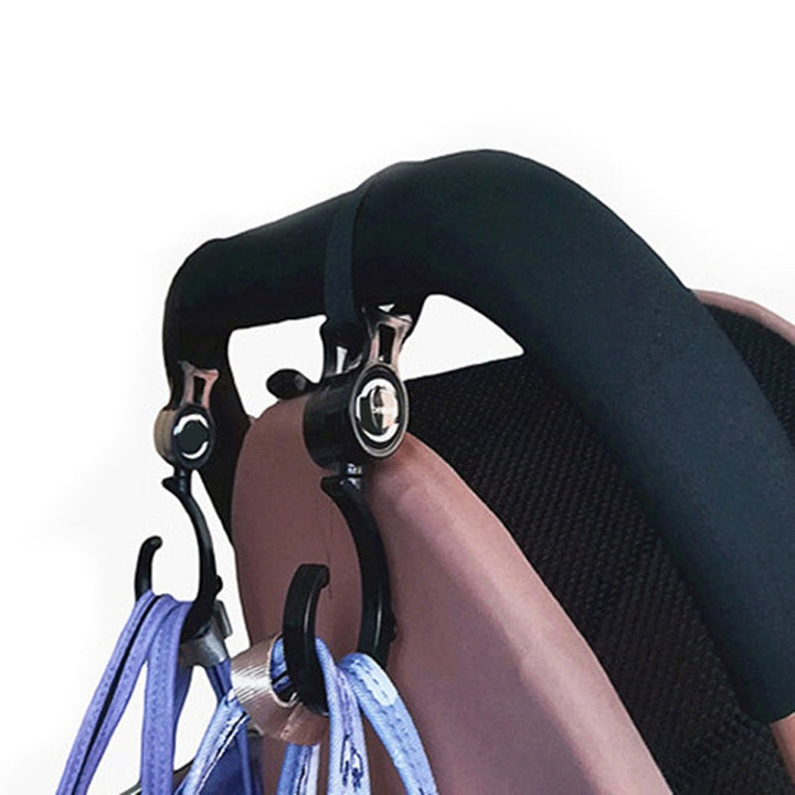 Baby Stroller Hooks For Easy, Secure Diaper Bag Access