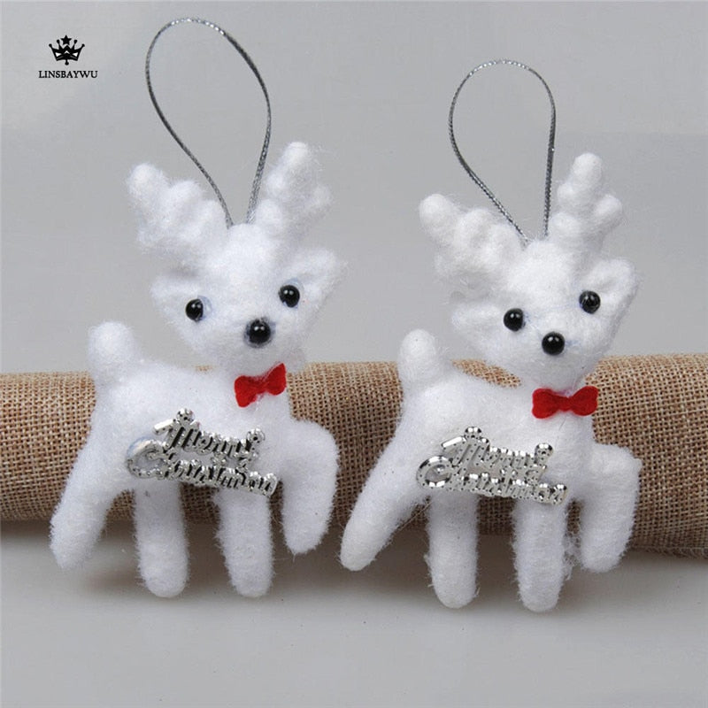 Christmas Bear Deer Ornaments for Cozy Tree Decor