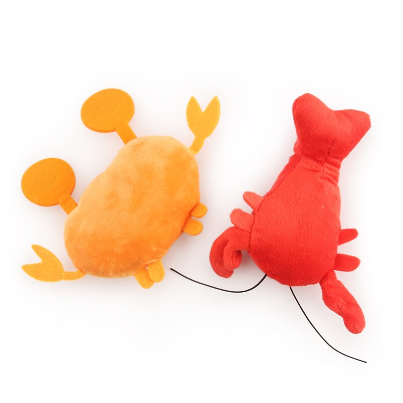 Lobster Plush Squeaky Dog Toy Set for Playful Pets