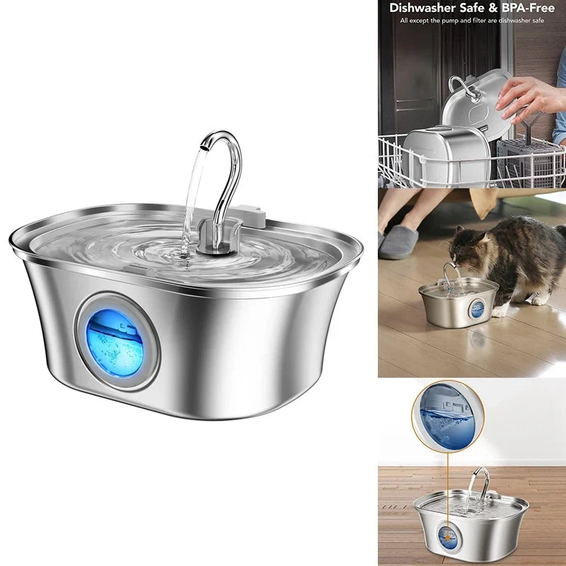 3.2L Cat Water Fountain for Fresh, Flowing Hydration