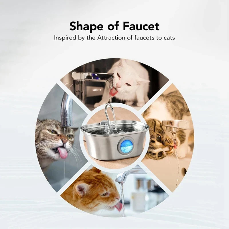 3.2L Cat Water Fountain for Fresh, Flowing Hydration