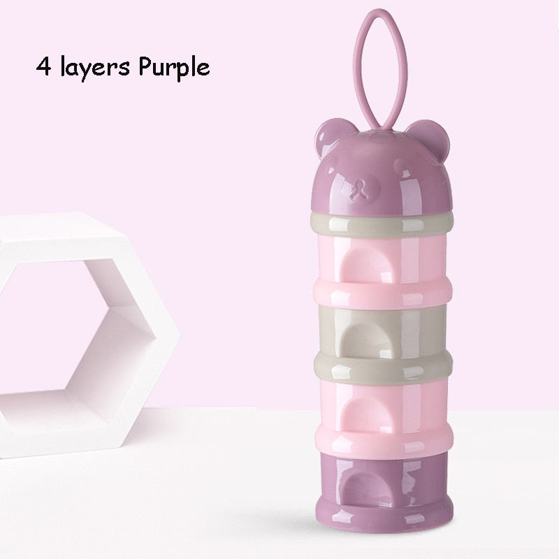 Portable Baby Food Storage Box With Sealed Compartments