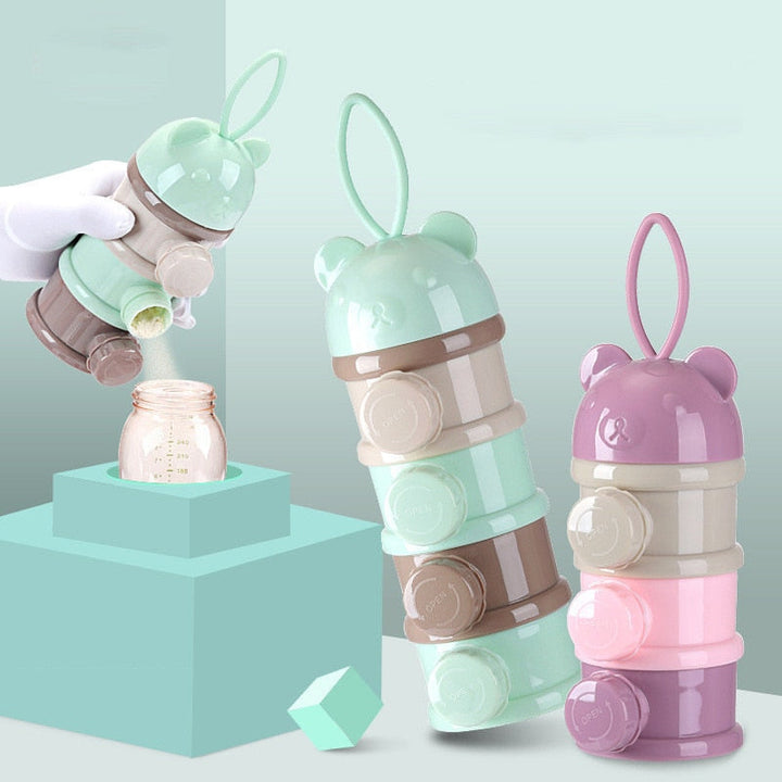 Portable Baby Food Storage Box With Sealed Compartments